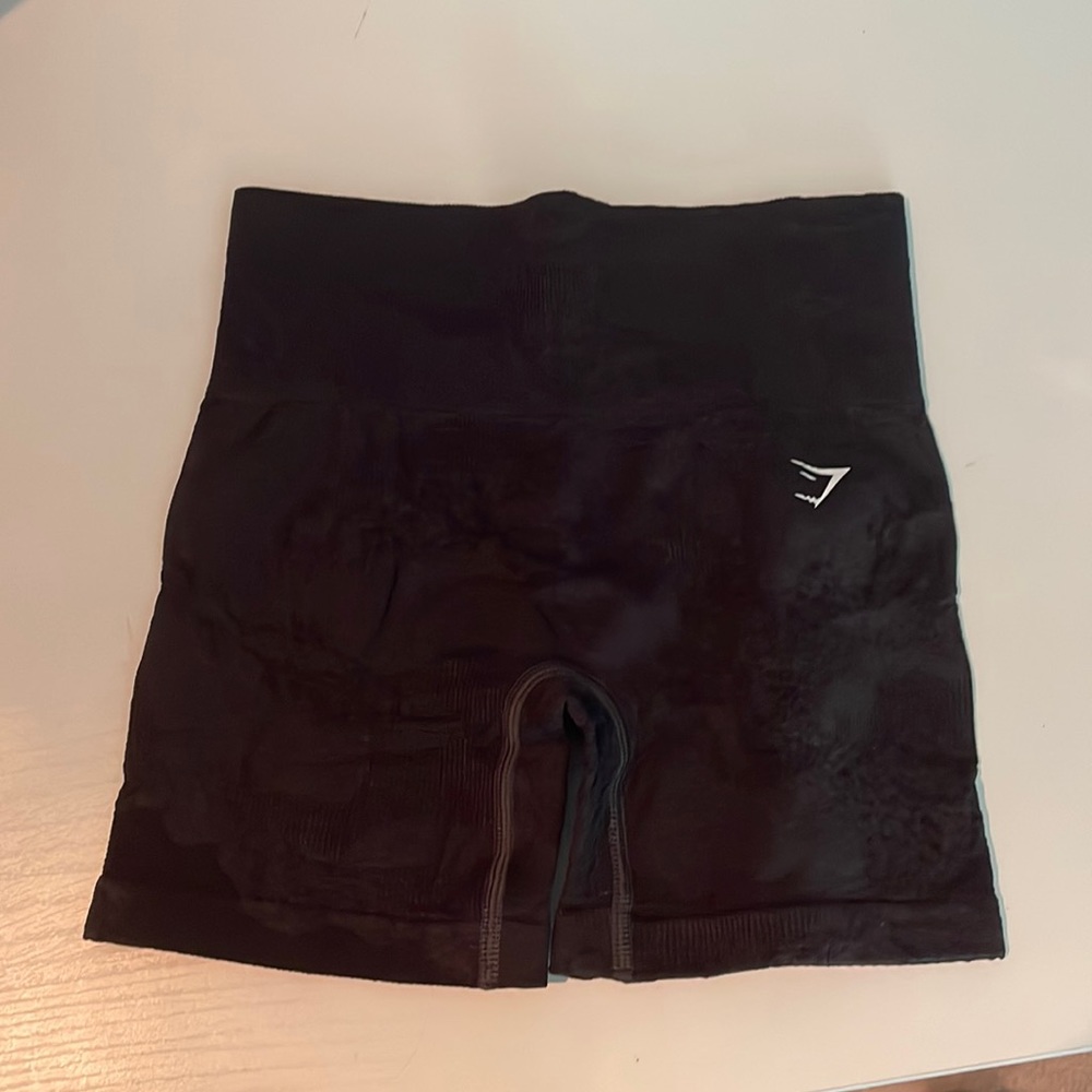 brand new camo gymshark biker shorts
